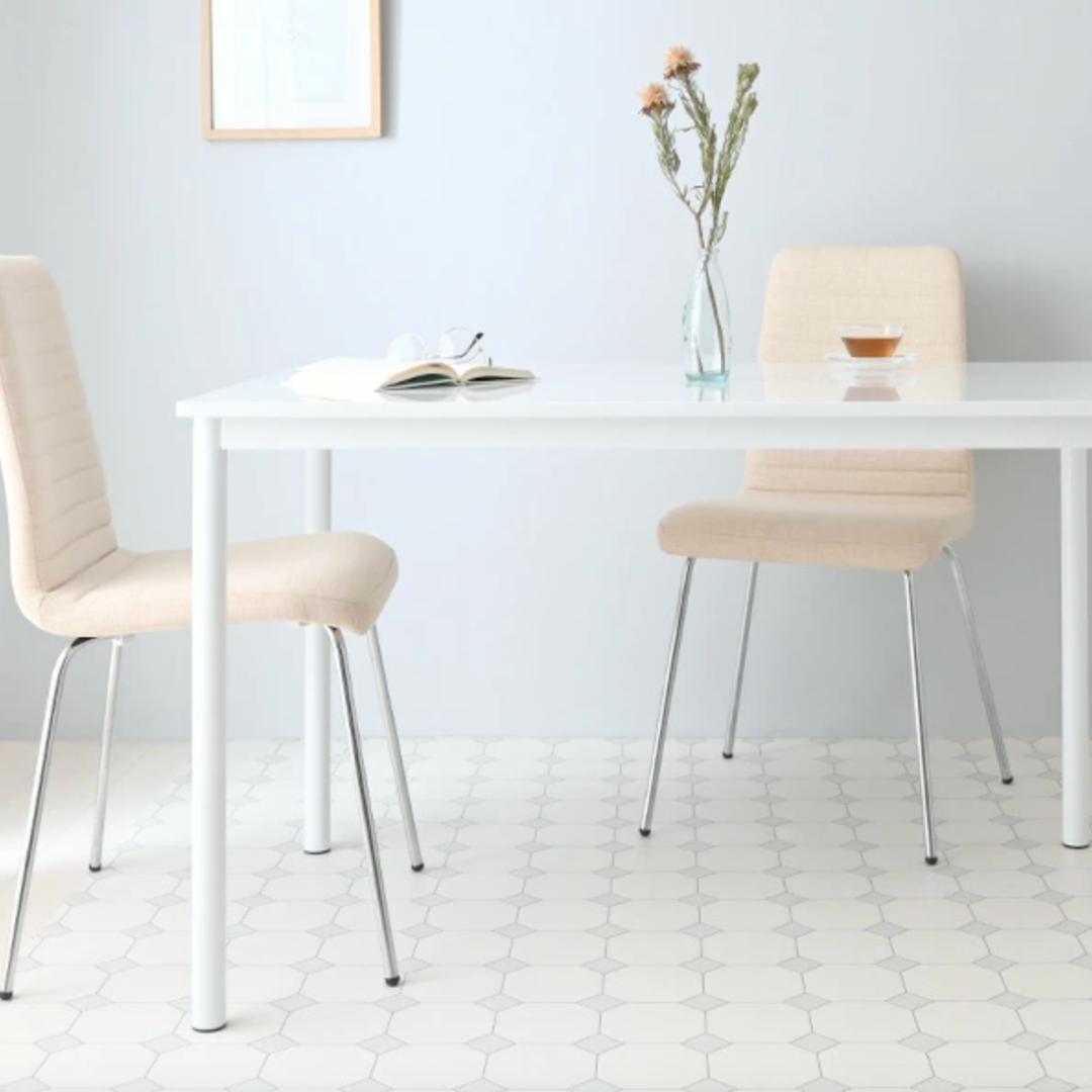 ダイニングチェア ハイバック アイボリーコットン