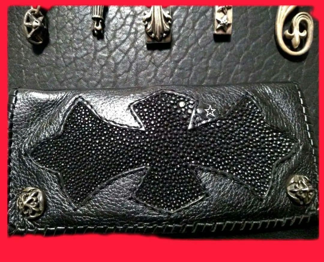 A＆G Cross Design Long Leather Wallet希少品☆
