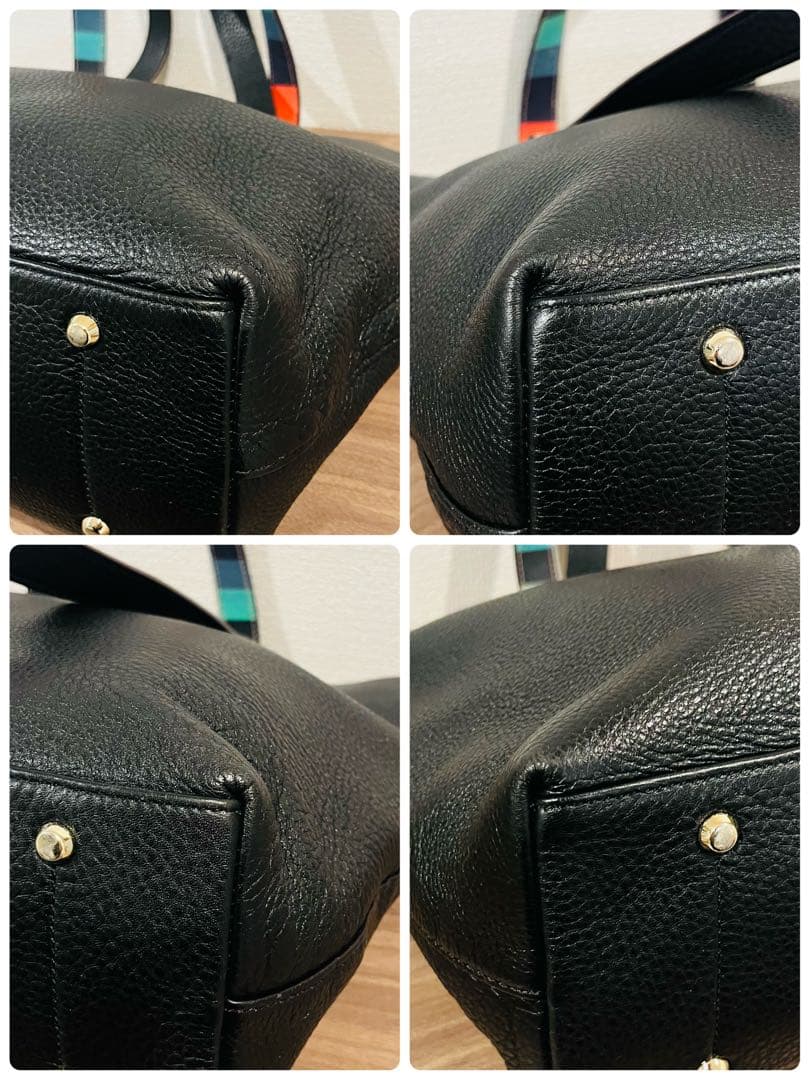 【美品】ポールスミス レザートートバッグ シボ革