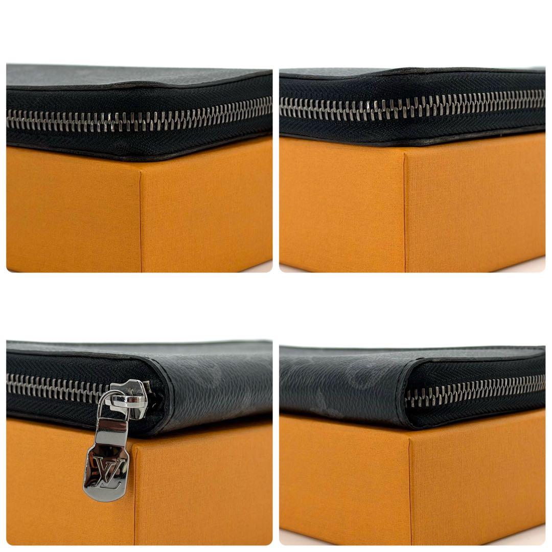 新型 ルイヴィトン　モノグラム　エクリプス　ジッピーヴェルティカル　ブラック　２