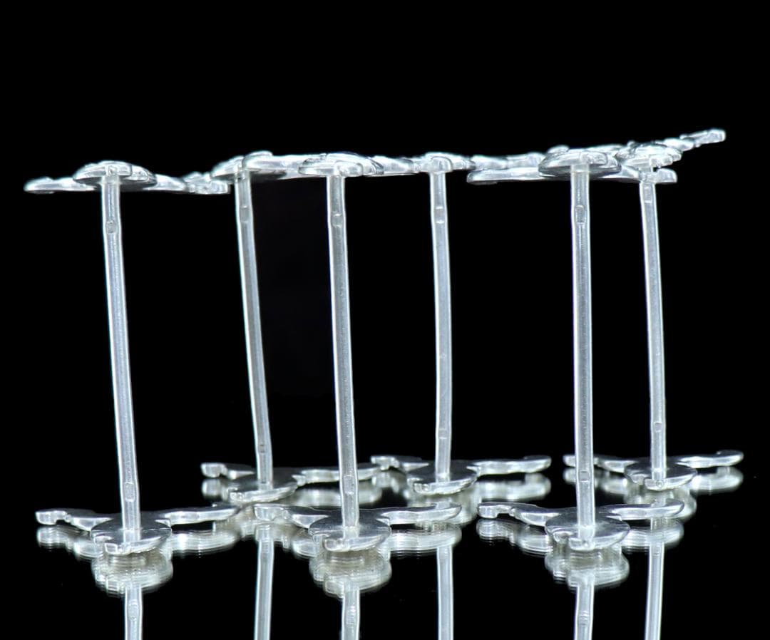 カレル・ベヤード 1870年頃珍品 ロカイユ様式ナイフレスト 6個 アンティーク