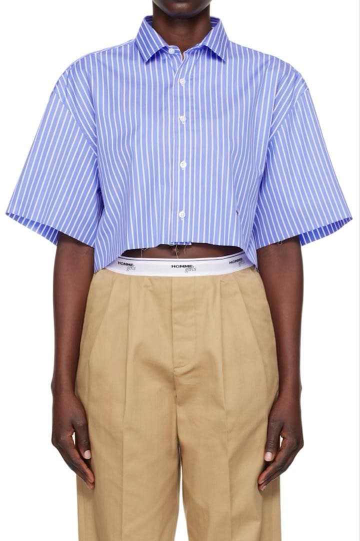 HOMMEGIRLS オムガールズ ストライプシャツ