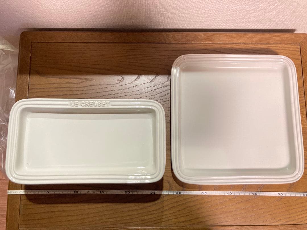 LE CREUSET スクエア プレートセット 正方形1枚 長方形5枚