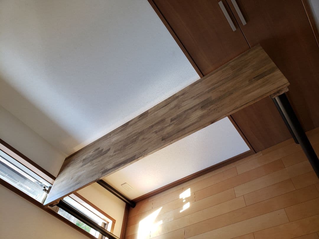 180×45カウンターテーブル　ウォールナットワックス仕上げ　アンティーク