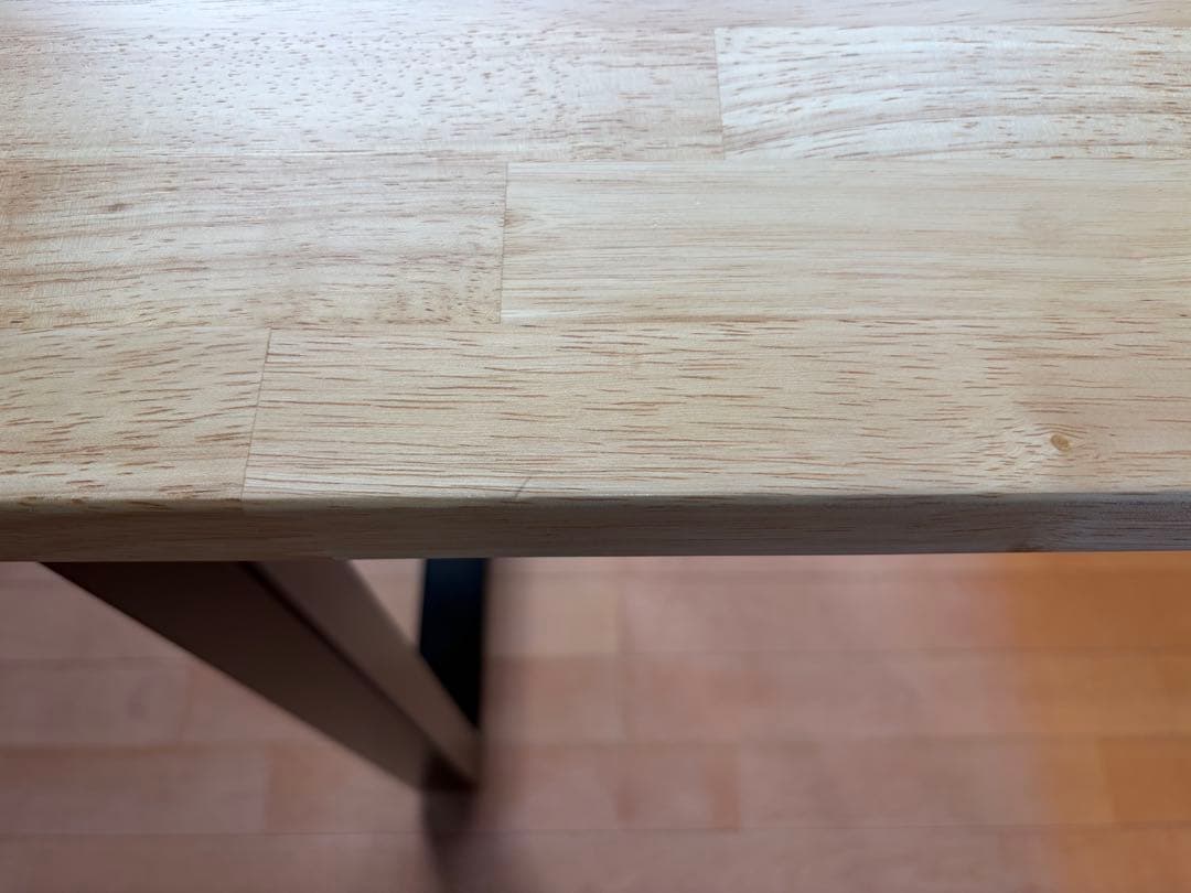 THE TABLE / ラバーウッド ナチュラル × Black Steel