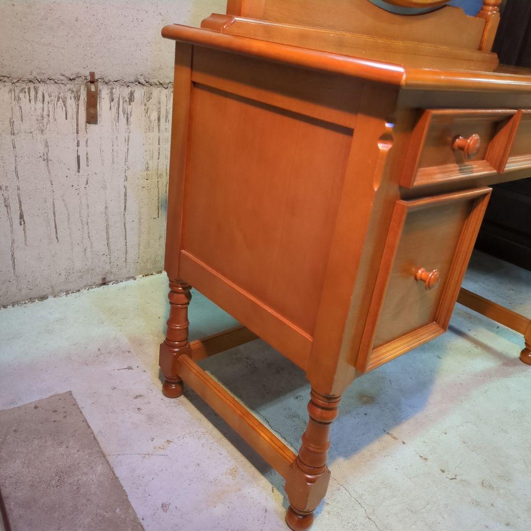 横浜ダニエル ドレッサー 鏡台 丸型ミラー ビンテージ アーリーアメリカン