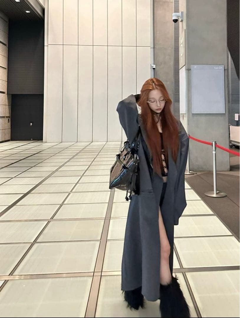 【即完売品】THEREDTHREAD S maxi tailored coat