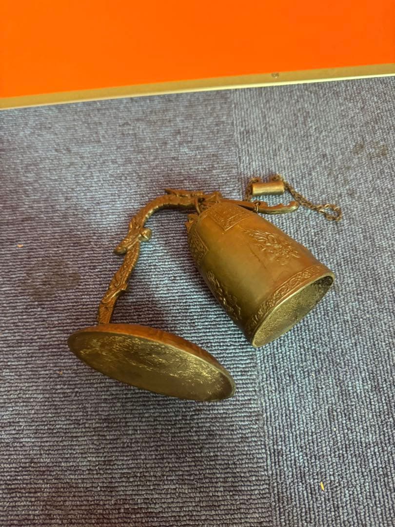 1820  伝統工芸　銅器　龍文　吊り鐘