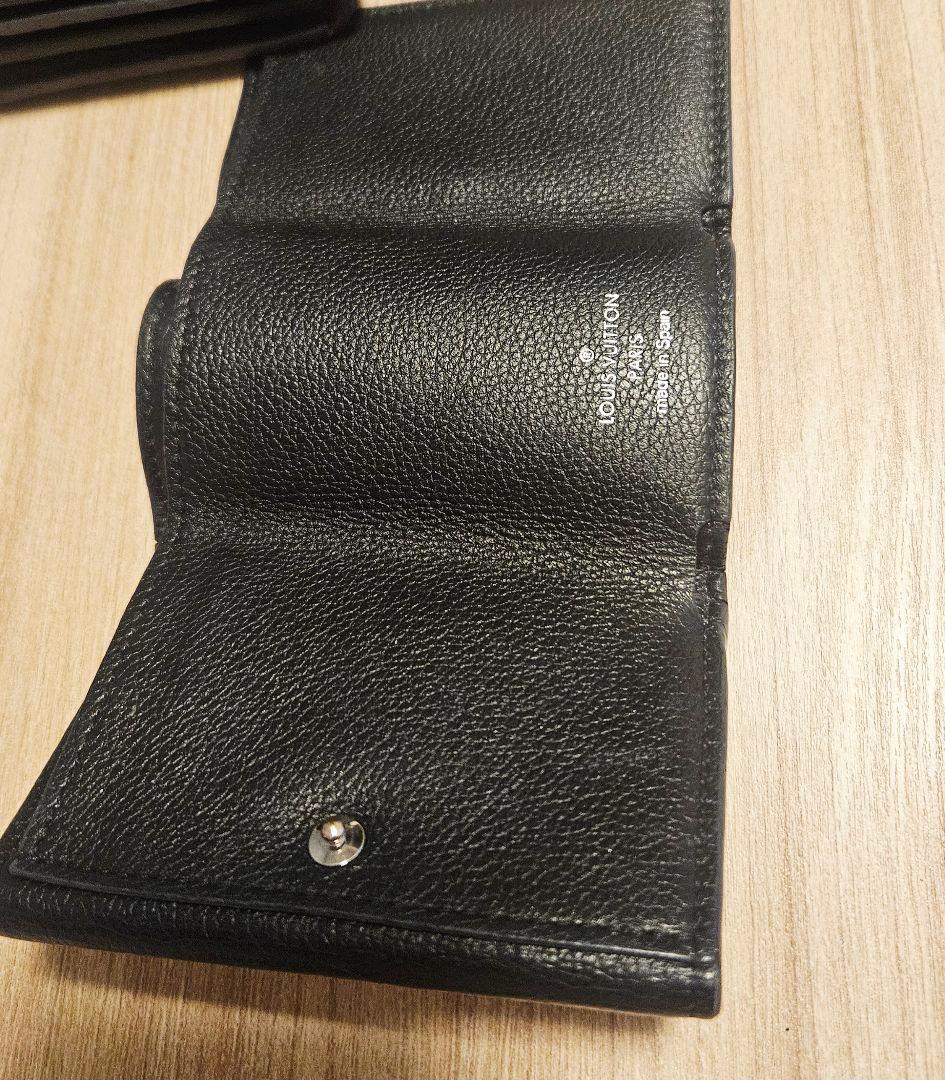 LOUIS VUITTON　ポルトフォイユ ロックミニ ノワール 三つ折り長財布