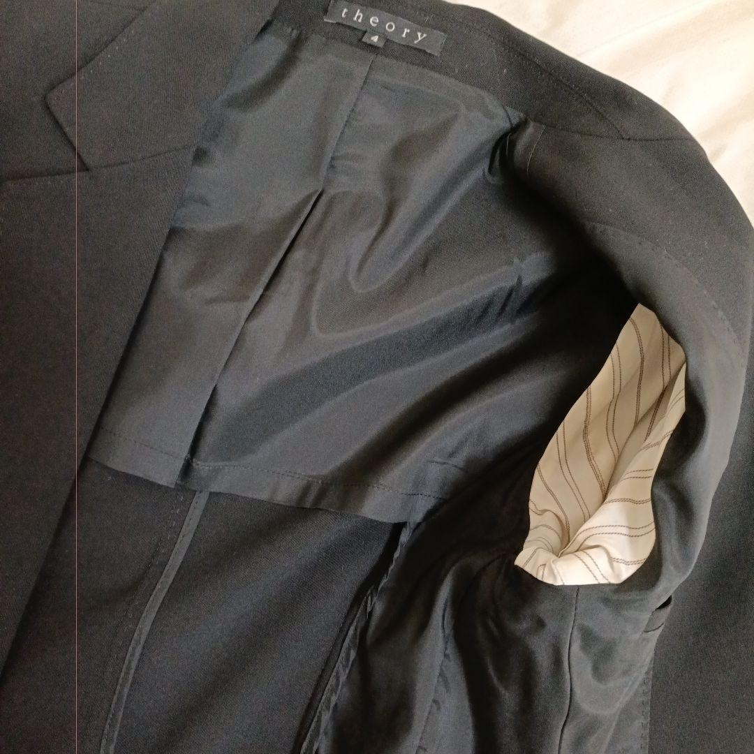 【極美品】theory パンツスーツ　フォーマル　ビジネススーツ　黒