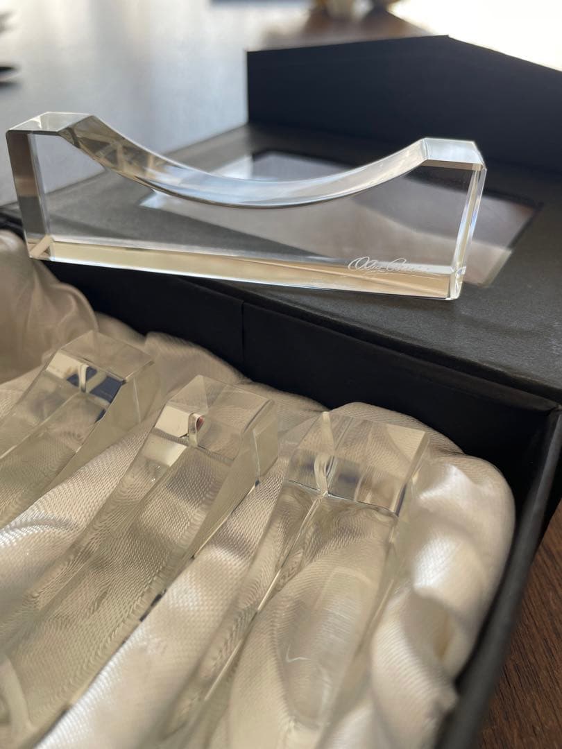 クリスタル　カトラリーレスト　オレグ・カッシーニ