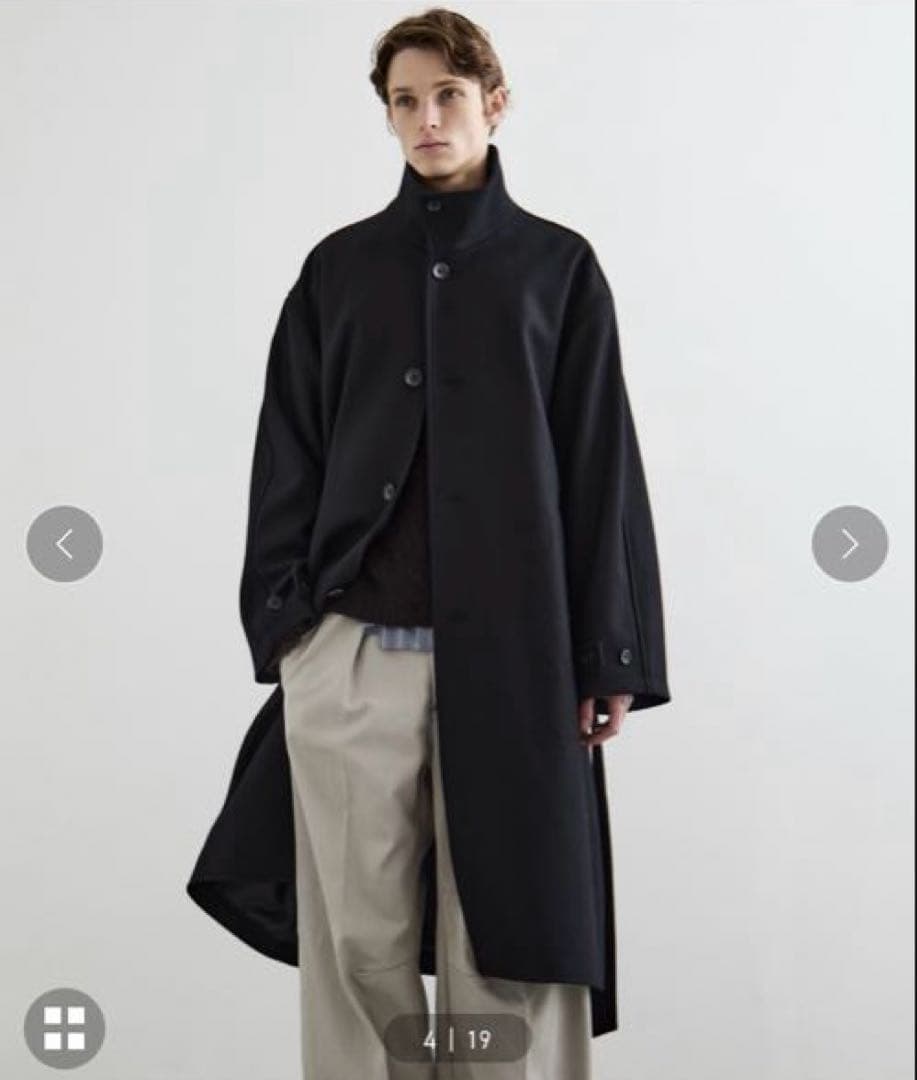 PUBLIC TOKYO Super140sメルトンスタンドコート サイズ2