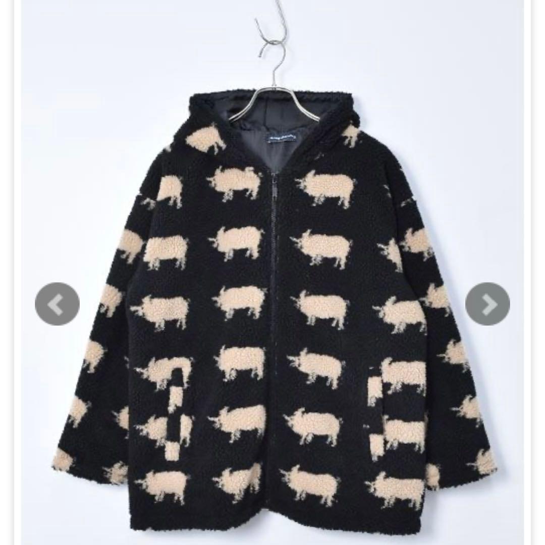 《新品》ドラッグストアーズ　ならびブタ ボア ジャケット