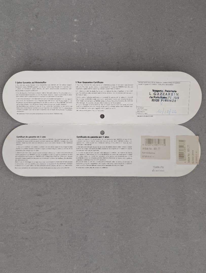 リモワ サルサ 黒 104L 2輪　851.77 綺麗です