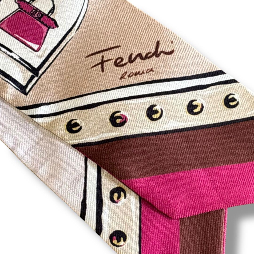 FENDI フェンディ シルク スカーフ ツイリー ラッピー