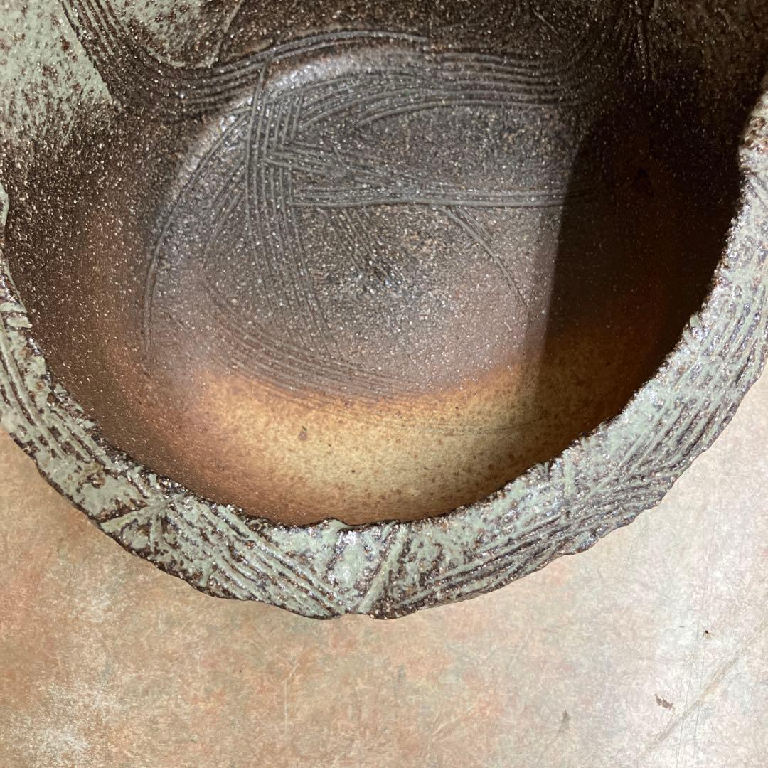 信楽焼手造り屏風花生け