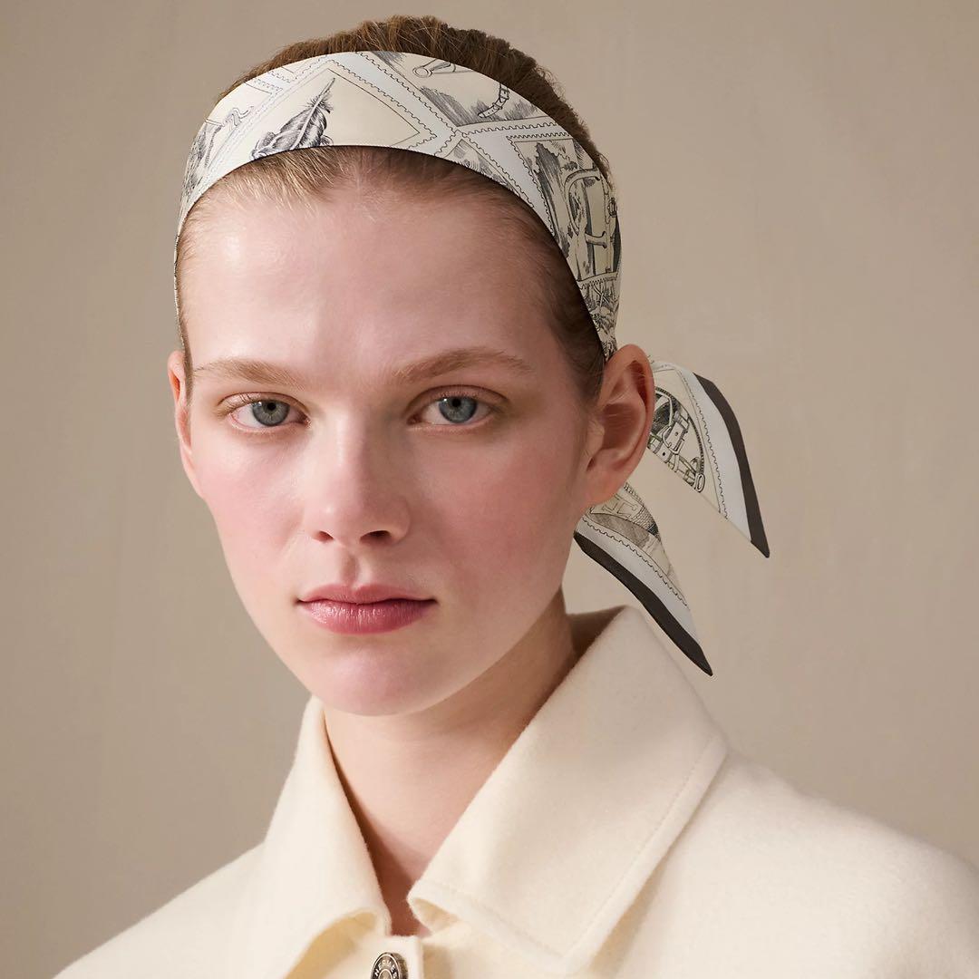 新品★HERMES エルメスツイリー　Twilly 《フォーブルの切手愛好家》