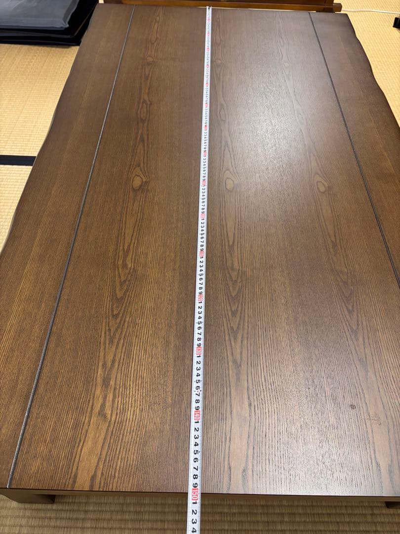 ダークブラウン 長方形 こたつ 約150cm x 90cm