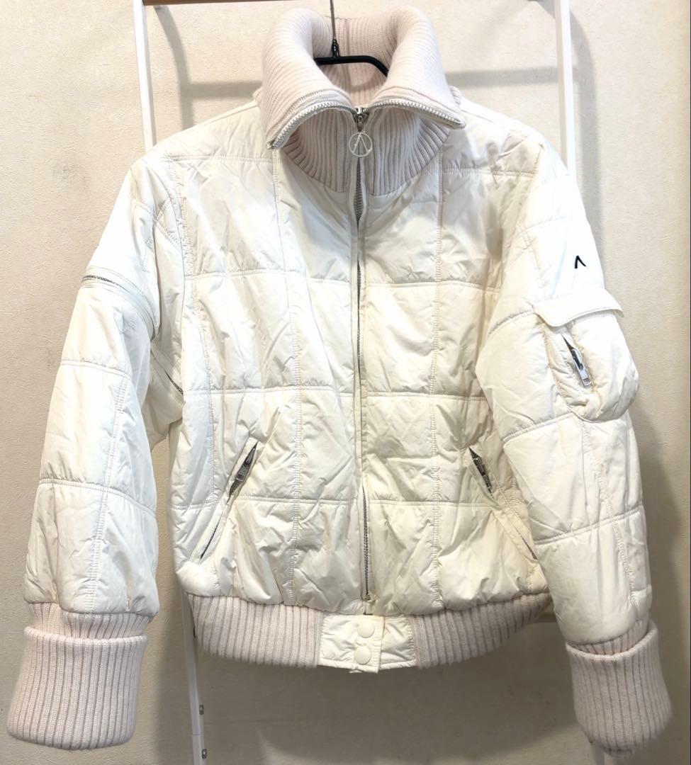 【美品】ANDMARY Mary quilting jacket wh×bg