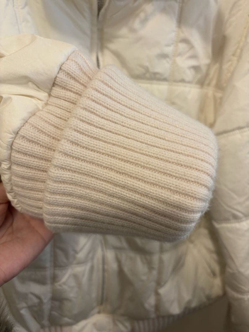 【美品】ANDMARY Mary quilting jacket wh×bg