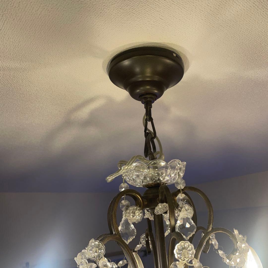 アンティーク調　ゴールドシャンデリア