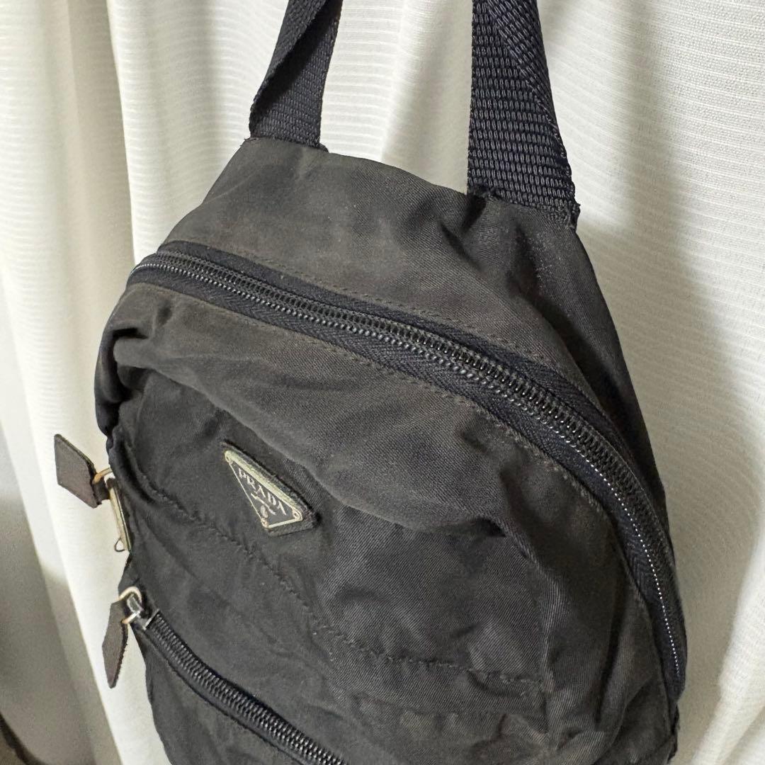 聖*様 PRADA プラダ リュック バックパック ナイロン ブラック