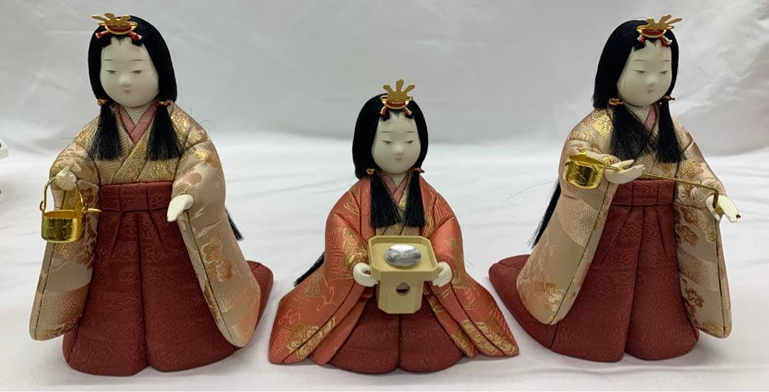 木目込み人形　三人官女　東光　102 木目込み　官女　人形　雛人形　ひな人形