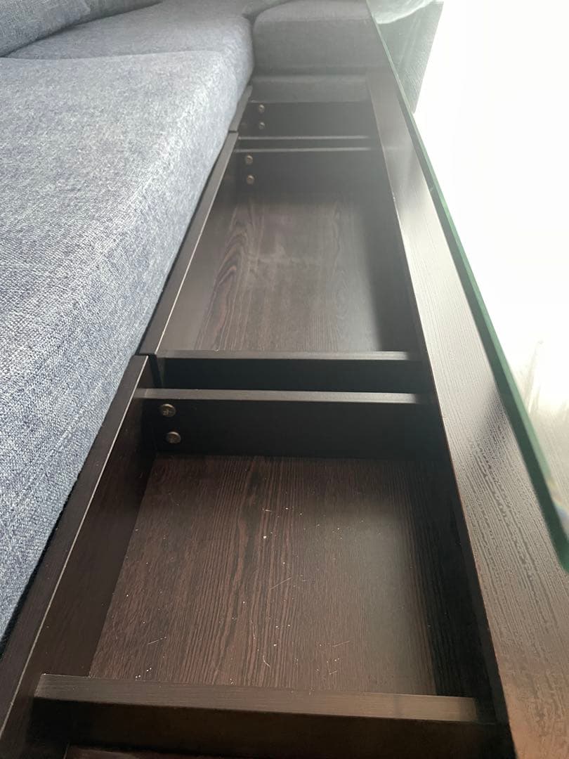 【年末値下げ】【送料込み】ニトリ　リビングガラステーブル