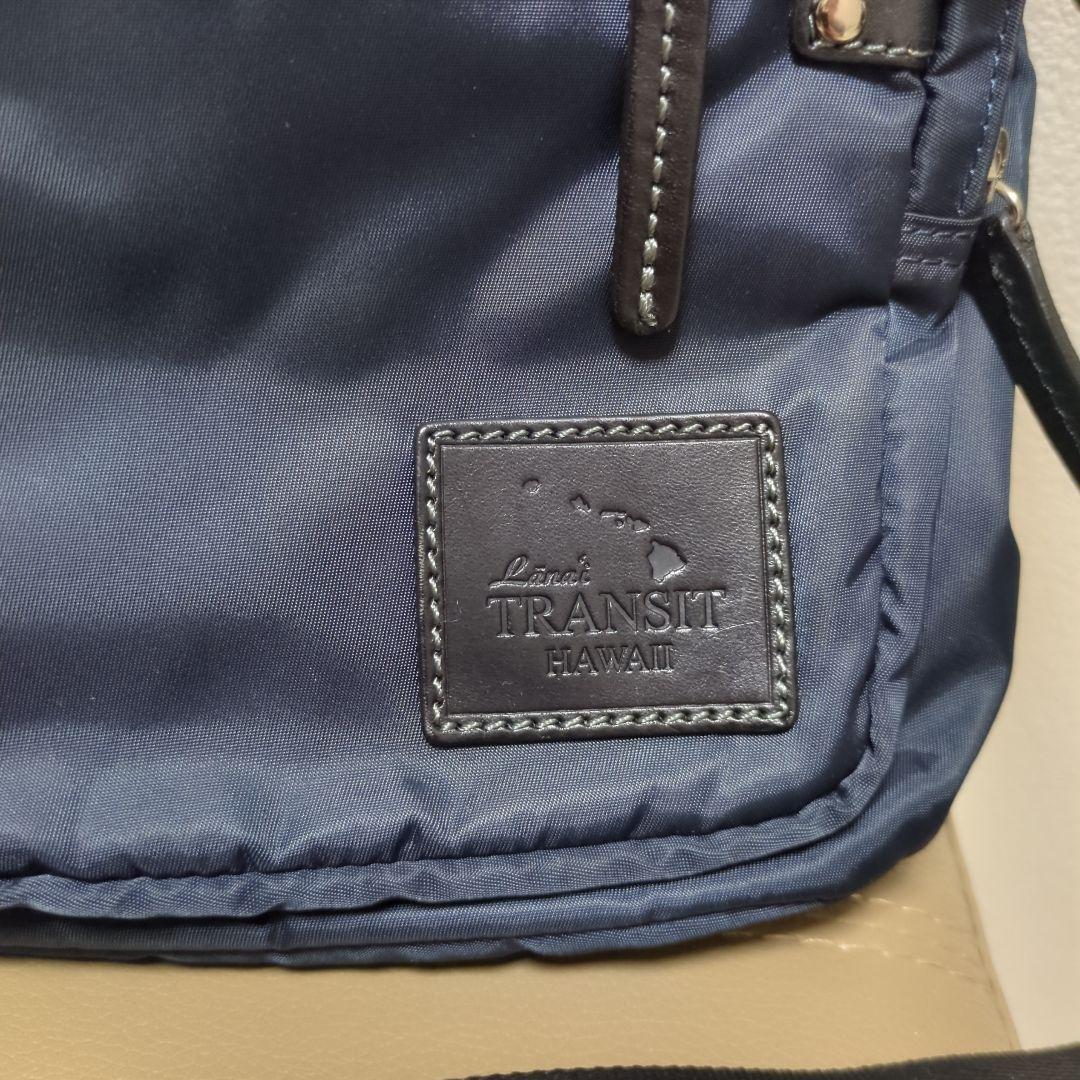 【美品】Lanai TRANSIT HAWAII ネイビー トートバッグ　ハワイ