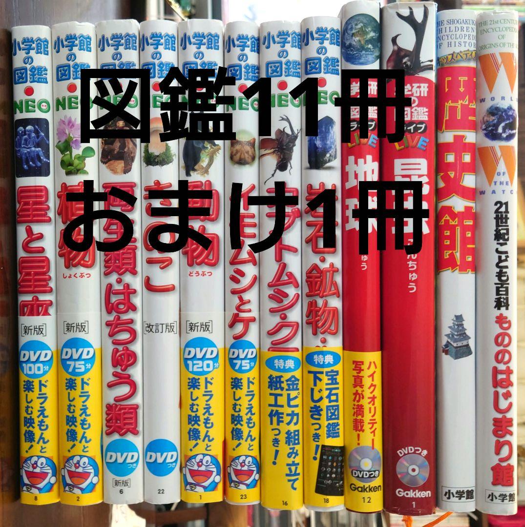 図鑑NEO8冊　学研LIVE2冊　歴史館1冊　DVD欠品なし　おまとめ