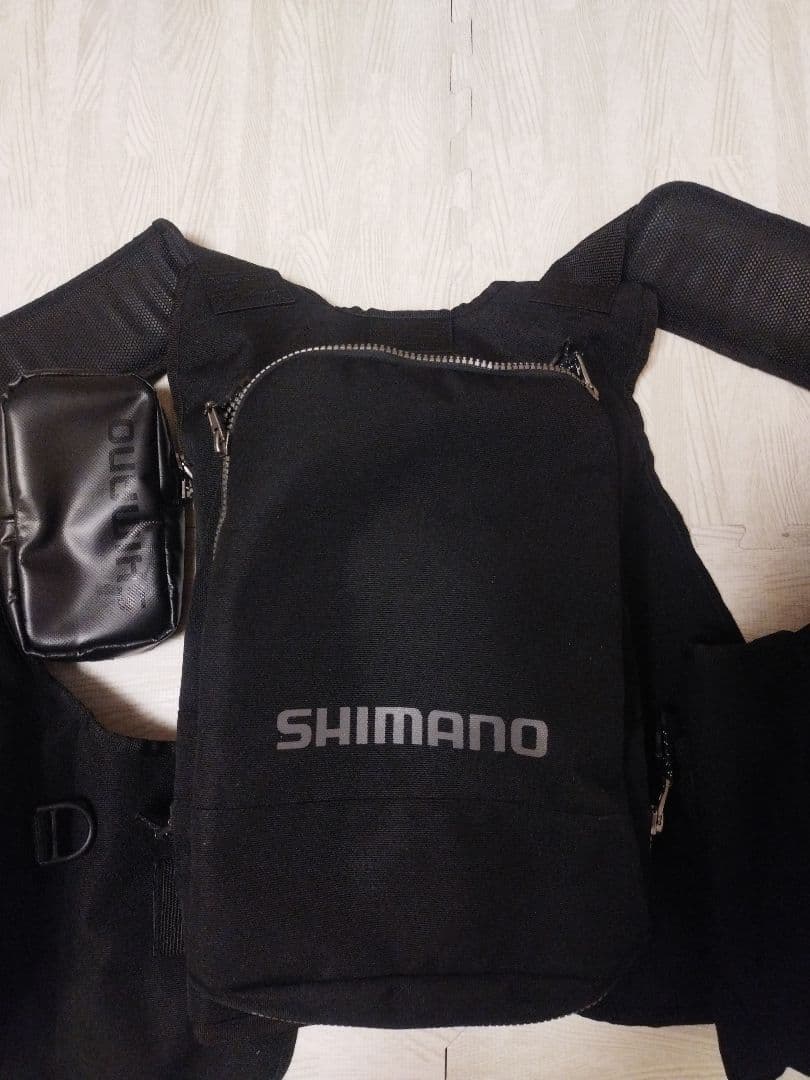 シマノ(SHIMANO) ゲームベスト VF-024U リアルブラック フリー