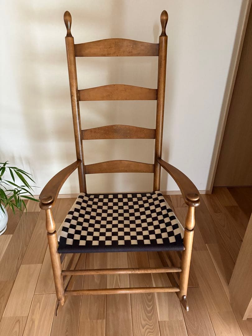美品 広松木工 SHAKER ロッキングチェア アンティークブラウン色定価20万