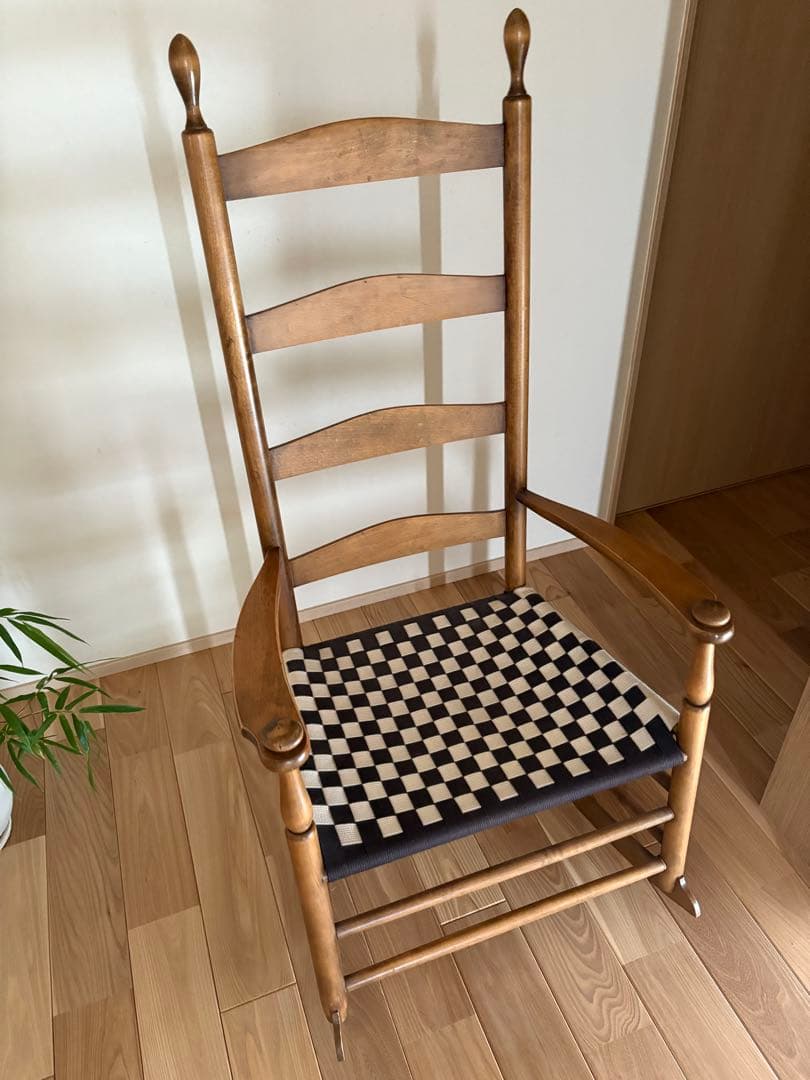 美品 広松木工 SHAKER ロッキングチェア アンティークブラウン色定価20万