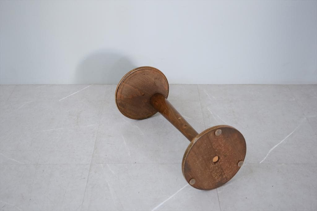 英国アンティーク木製スモーカーズスタンド/灰皿アシュトレイ/タバコ(90-28)