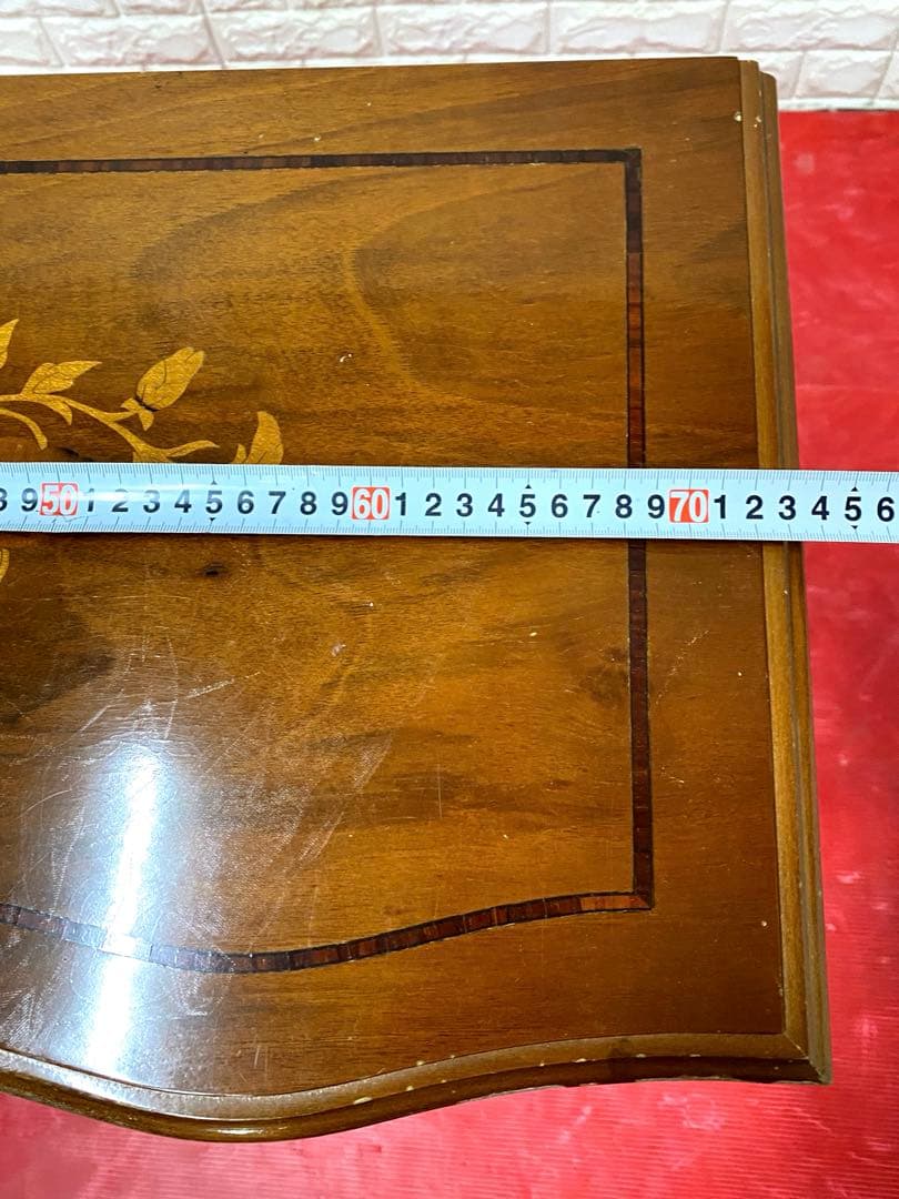 象嵌　チェスト　3段　猫脚