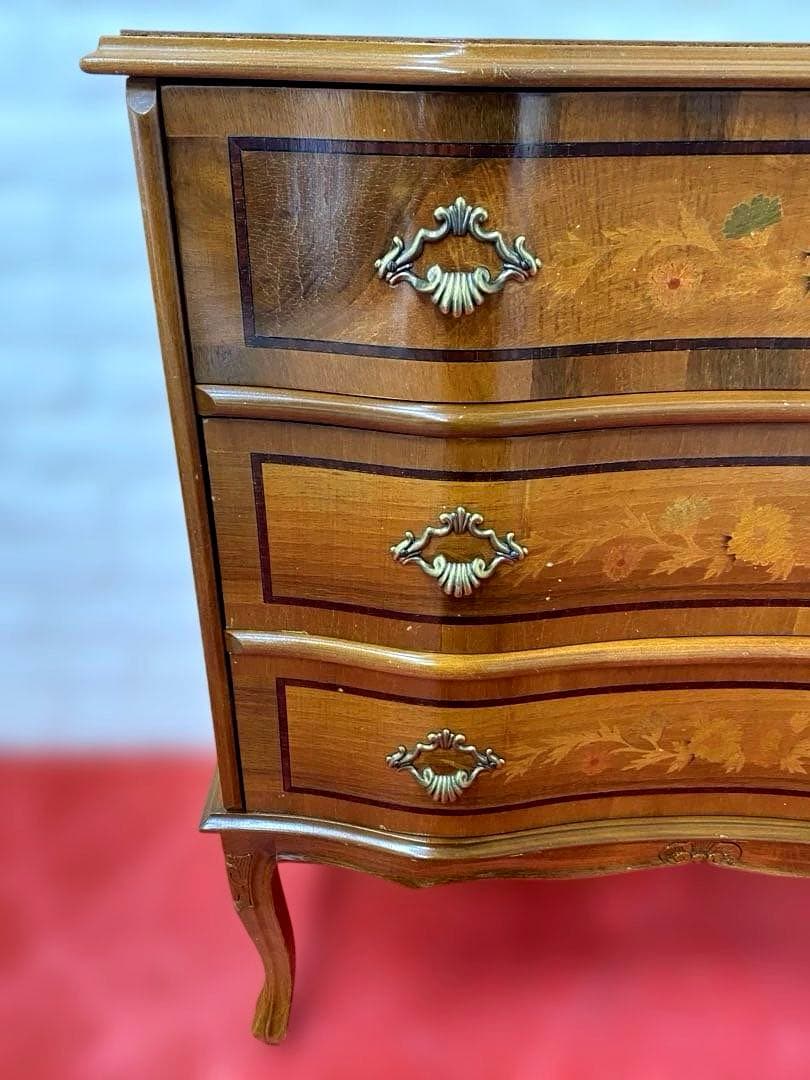 象嵌　チェスト　3段　猫脚