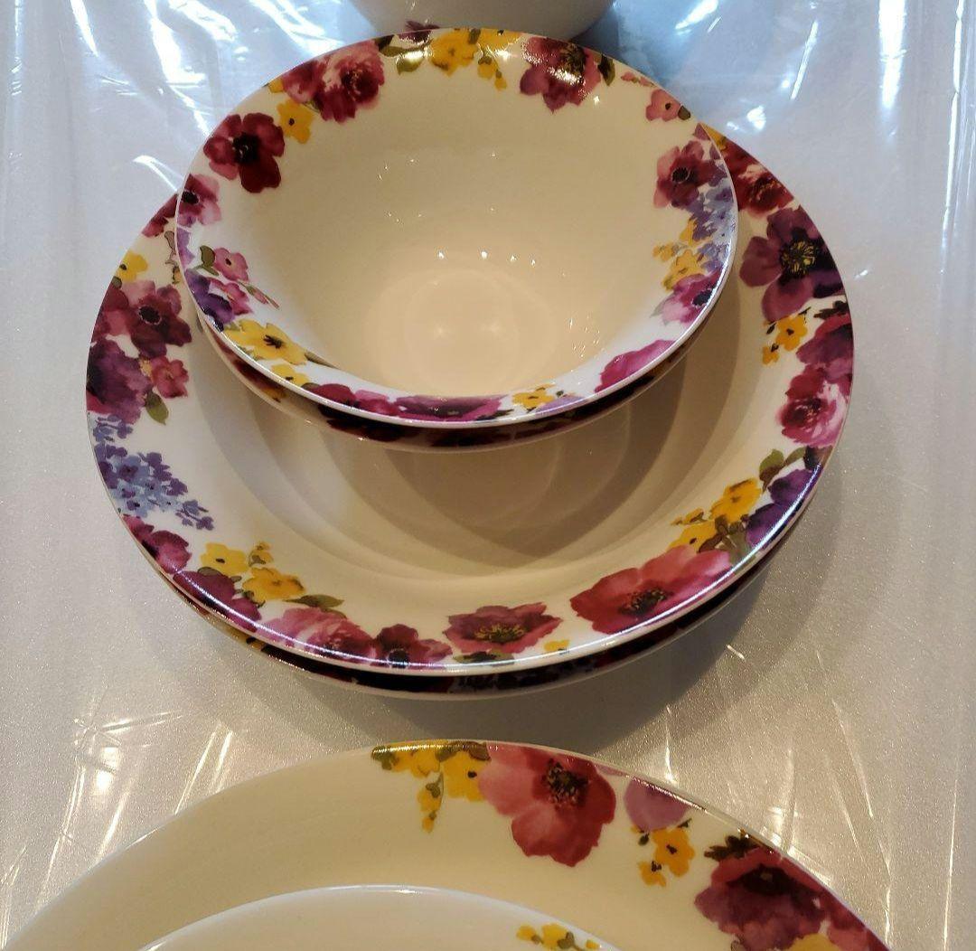 メルカリ便送料込♪Francfranc♪花柄陶器深皿フランフランフロナFLONA