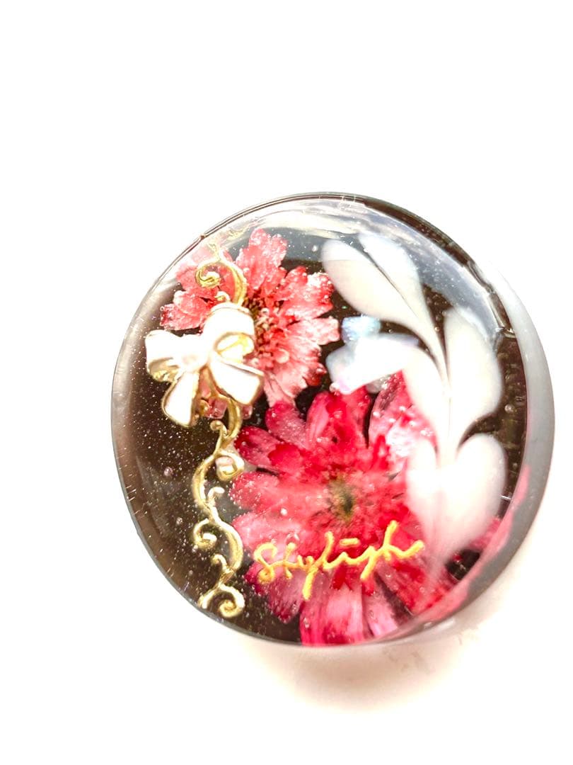 新作☆レジンヘアゴム　ミルクチョコ