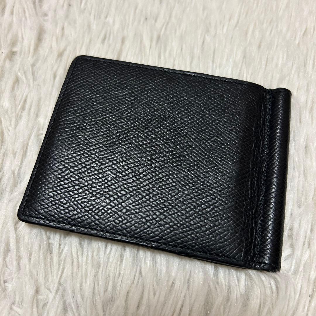 ⭐️美品⭐️セリーヌ マネークリップ ブラック グレインレザー メンズ 折り財布