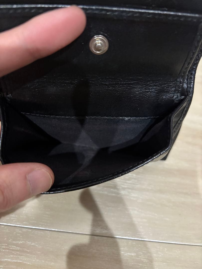 MARNI 二つ折り財布 ネイビー/ブラック