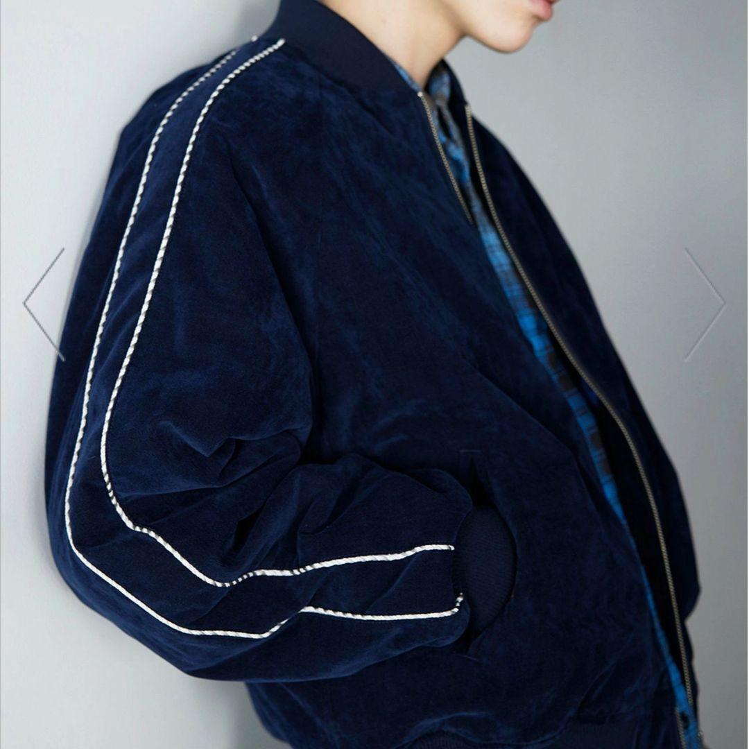 未使用級✨BEAMS 25AW リラックスフィット ベロア スカジャン 完売品