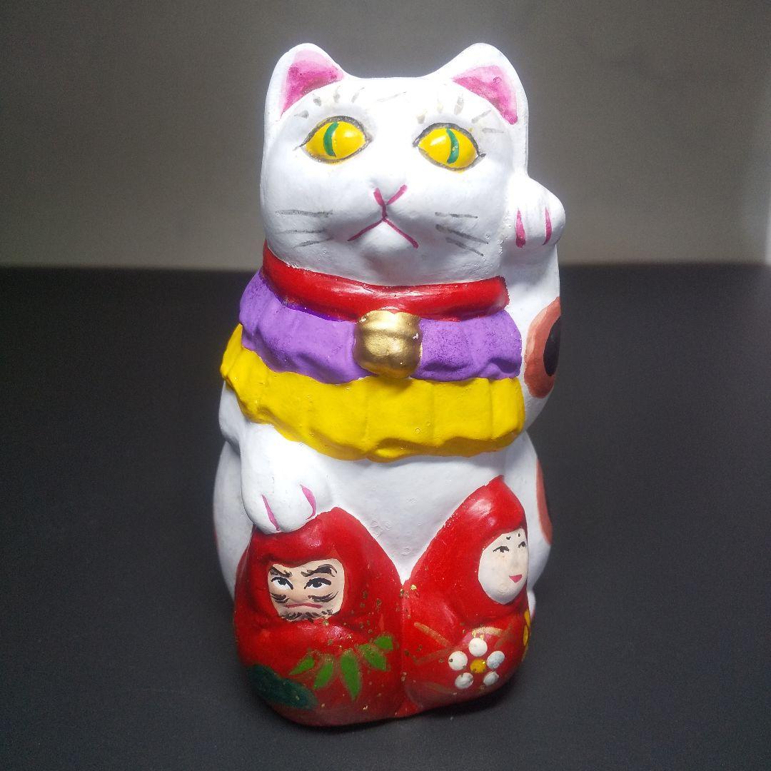 中ノ子勝美 『古型博多人形』ダルマ 招き猫 兎うさぎ 福助 伝統 工芸 置物