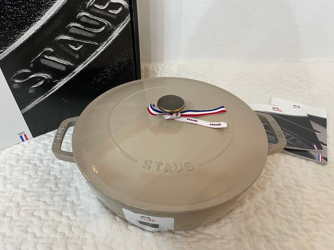 〈新品〉ストウブ　ブレイザー　ソテーパン　リネン　26㎝