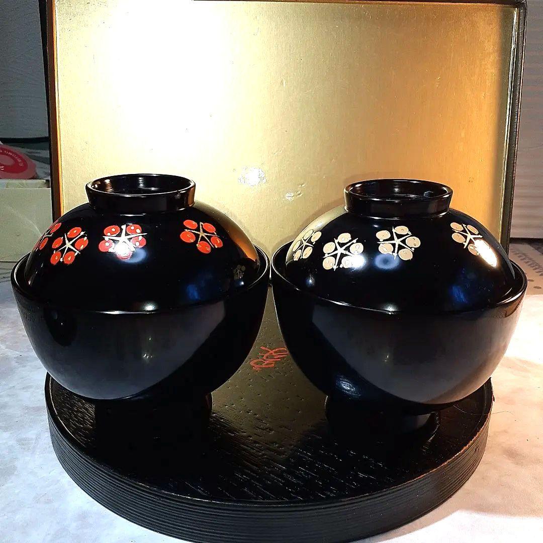 象彦　梅の花のお椀 　　　　　　2個セット