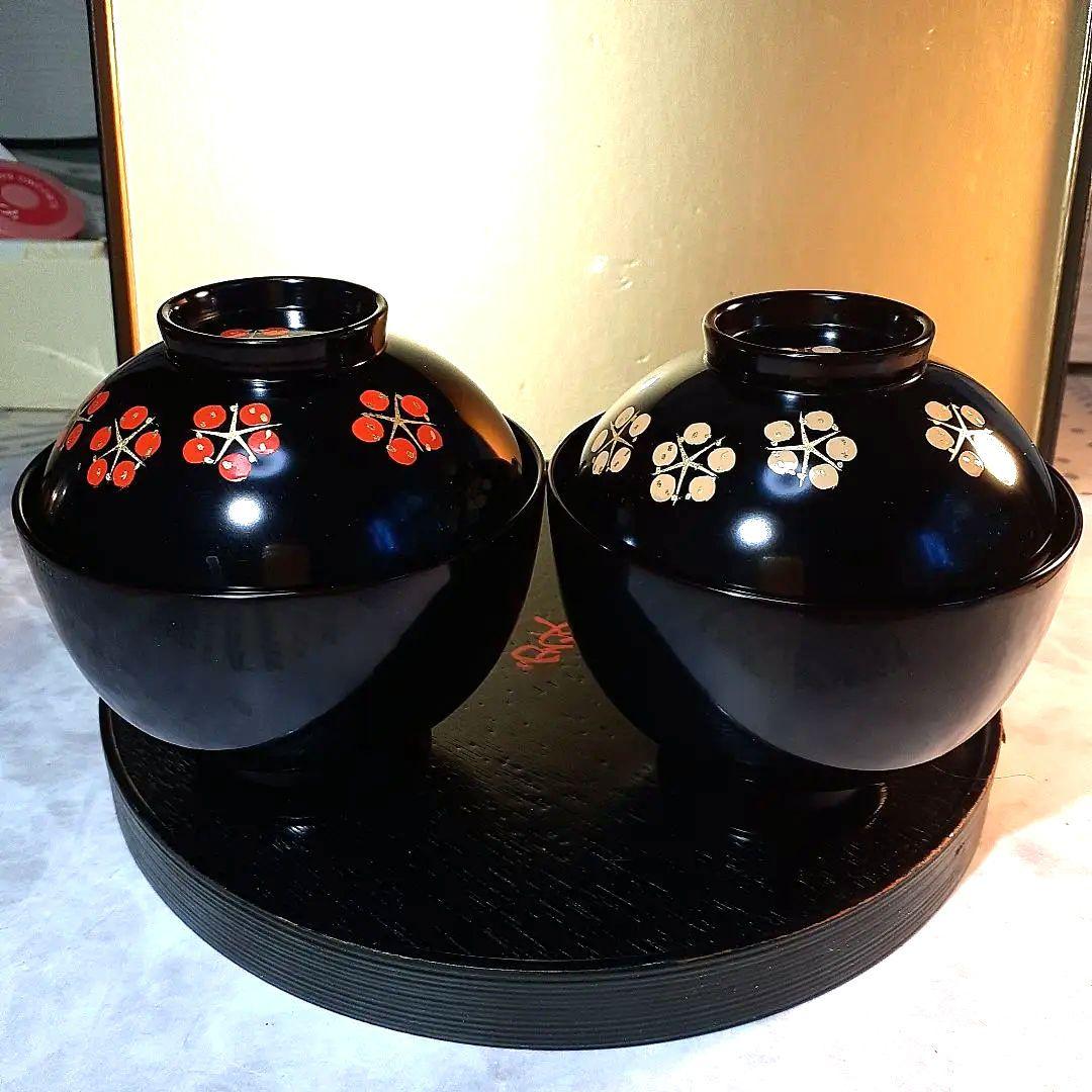 象彦　梅の花のお椀 　　　　　　2個セット