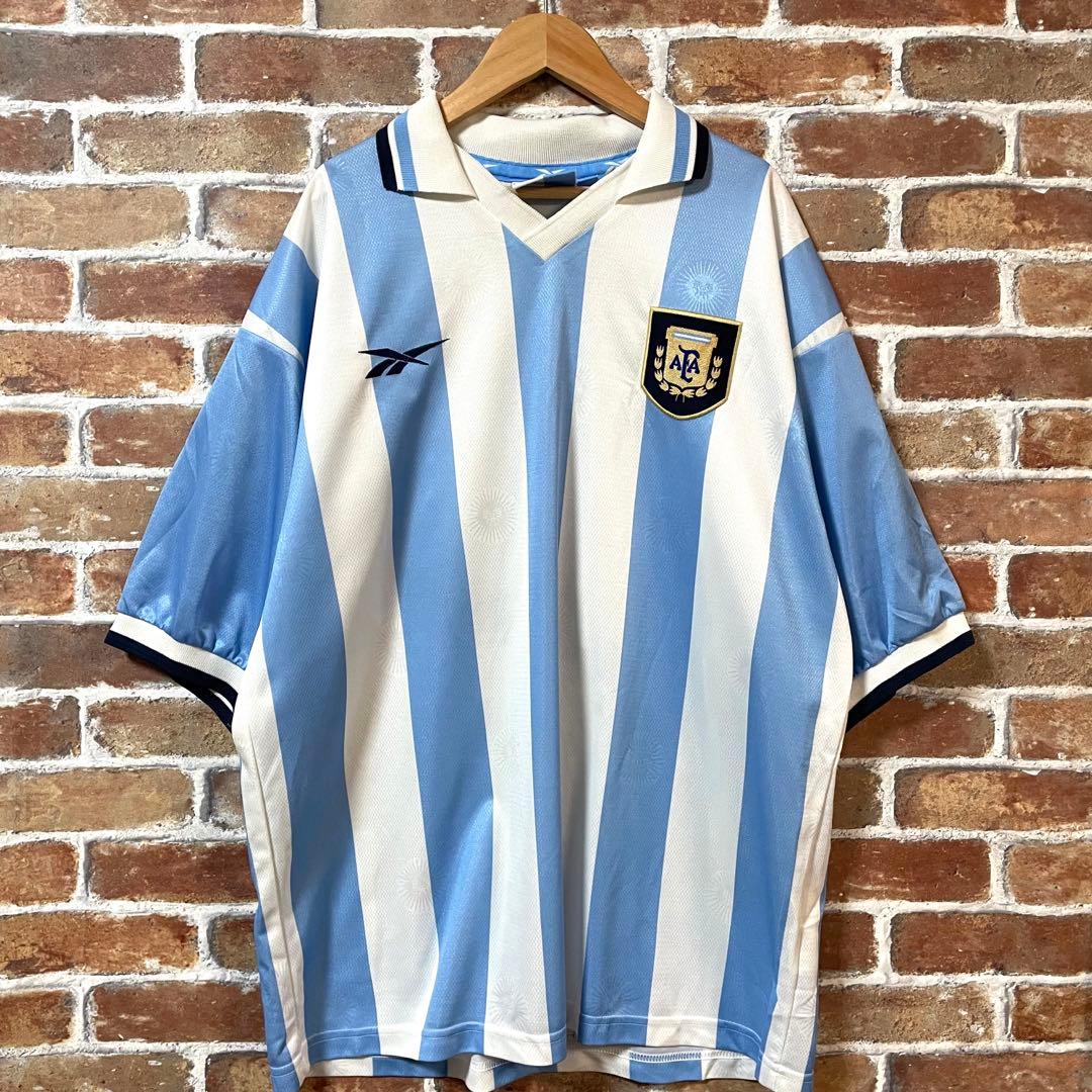 【希少】Reebok '99 アルゼンチン代表　ユニフォーム　size:XL