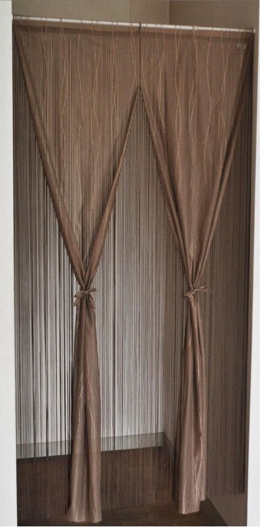 [3枚セット]ストリングスカーテン 紐の連