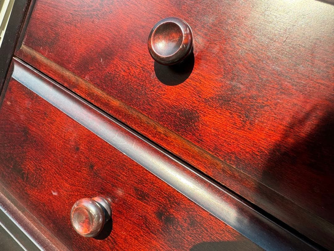 北海道民芸家具 6段チェスト ハイチェスト キャビネット 整理箪笥