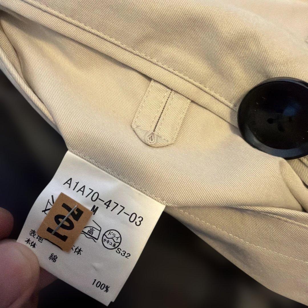 BURBERRYベージュ ダブルブレスト トレンチコートサイズM