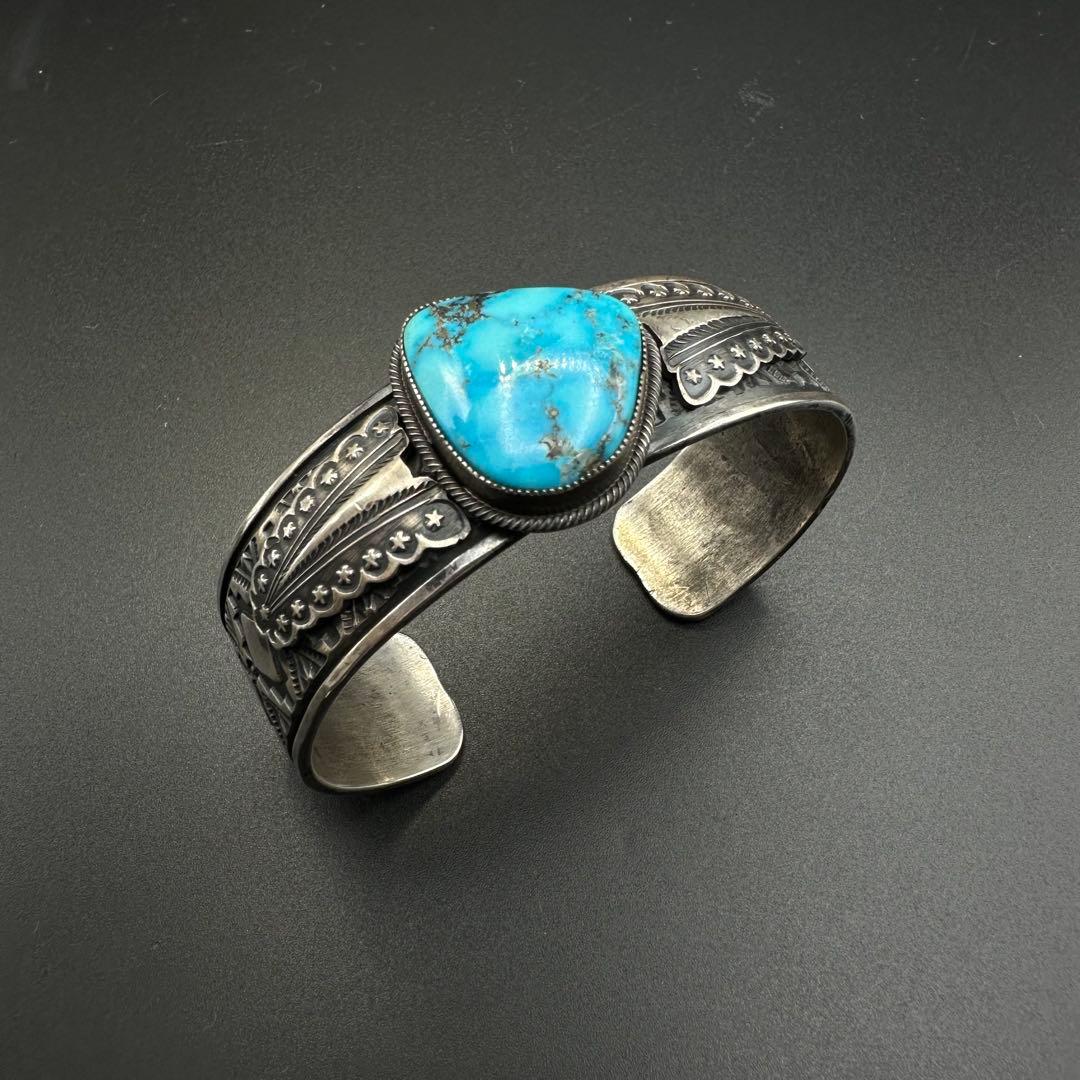 Navajo Gary Reeves イサカピーク ターコイズ　バングル